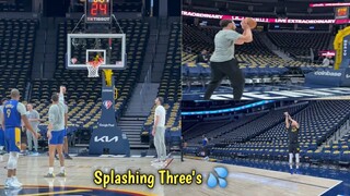 Splashing Three's 💦 ft.Curry ,Klay,Poole & Iggy