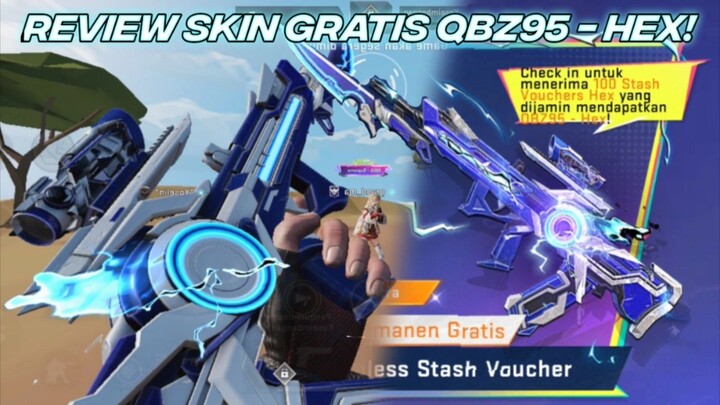 Gameplay Skin QBZ95-Hex! Legendary Gratis!! Skin Gratis Awal Tahun Terbaik🔥 - Blood Strike Gameplay