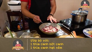 BÒ KHO SẢ ỚT; Mềm, thơm, sánh, tốn cơm _ Cùng Cháu Vào Bếp