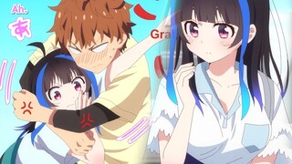 Kazuya headlocks Mini in front of Mizuhara | Rent a Girlfriend Season 3 Episode 4