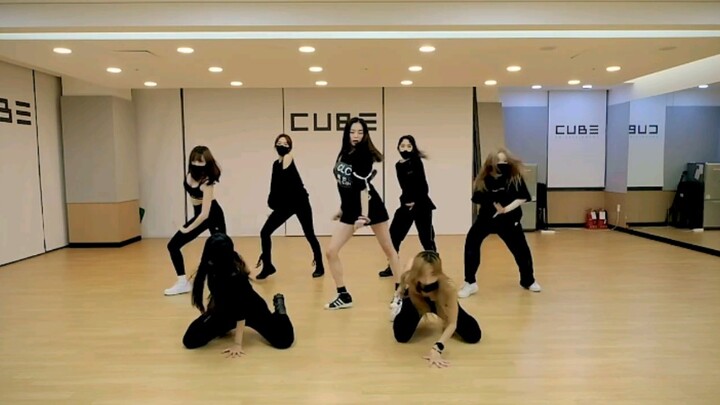 CLC Jang Ye-eun, panggung perdana GOOD GIRL, versi ruang latihan tari BLACK DRESS (remix)
