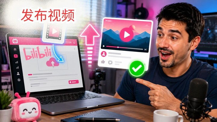 如何使用笔记本电脑或电脑在 BILIBILI 上发布视频