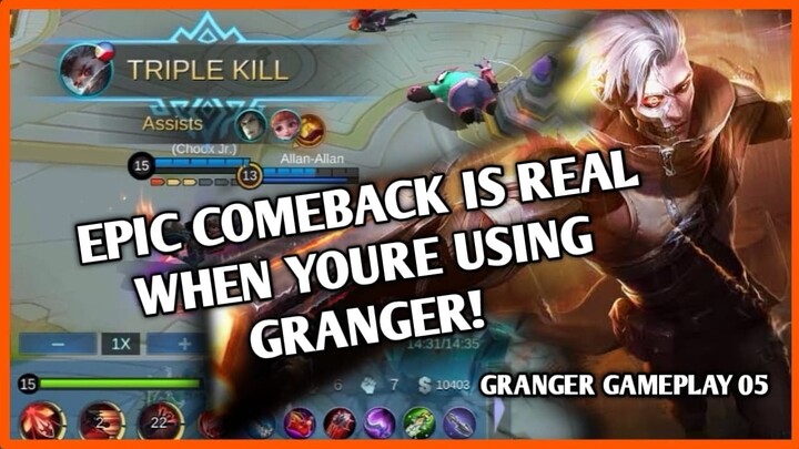 GRANGER GAMEPLAY 05 | 6 CONSECUTIVE DEATHS WITH GRANGER , CAN I MADE A COMEBACK?
