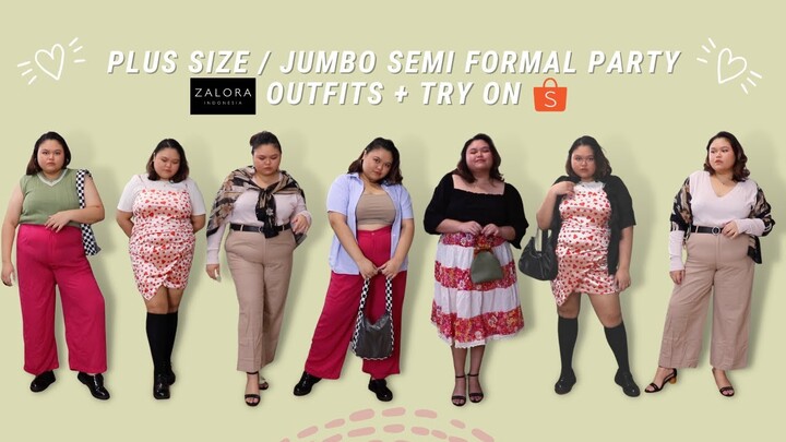 Plus Size / Jumbo Semi Formal party Outfits Inspirations + Try On | Elizabeth Alice