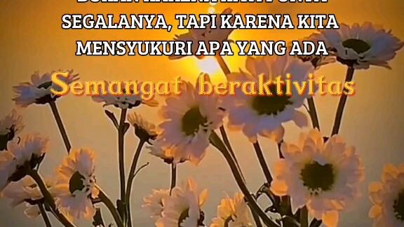 jangan lupa bersyukur.