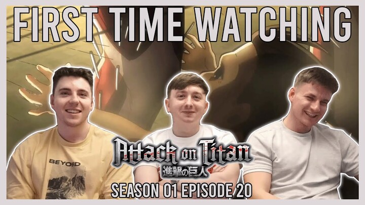 Attack on Titan 1x20 REACTION "Erwin Smith" (First Time Watching Anime)