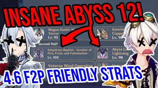 4.6 Abyss 12 is INSANE! Best 4★ Teams, Tips, & Speedrun! Genshin Impact