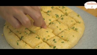 Bánh mì bơ tỏi bản phô mai kéo sợi 2 #amthuc