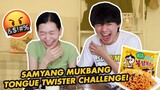 SAMYANG MUKBANG TONGUE TWISTER CHALLENGE (BF VS GF) | WE DUET