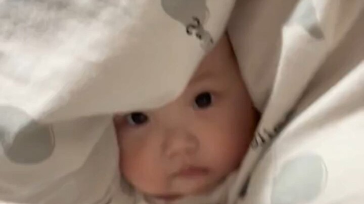 Baby: It’s been half an hour—has Dad fallen asleep yet?