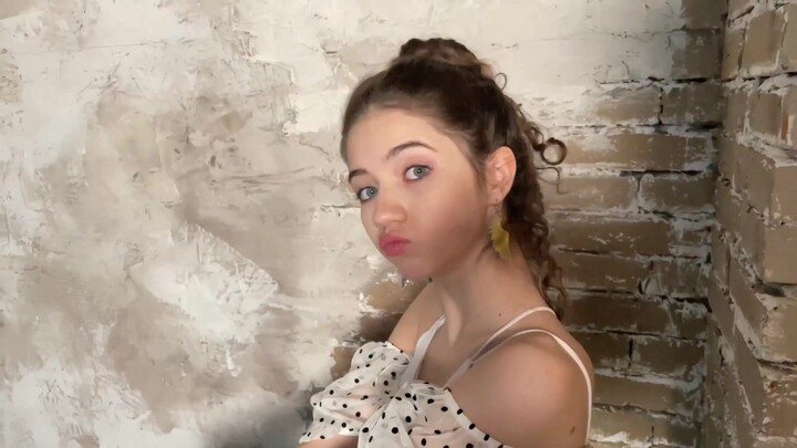 Beautiful young lady Danatar backstage