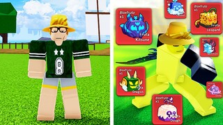 MELHOREI MUITO A CONTA DO INSCRITO INICIANTE NO BLOX FRUITS