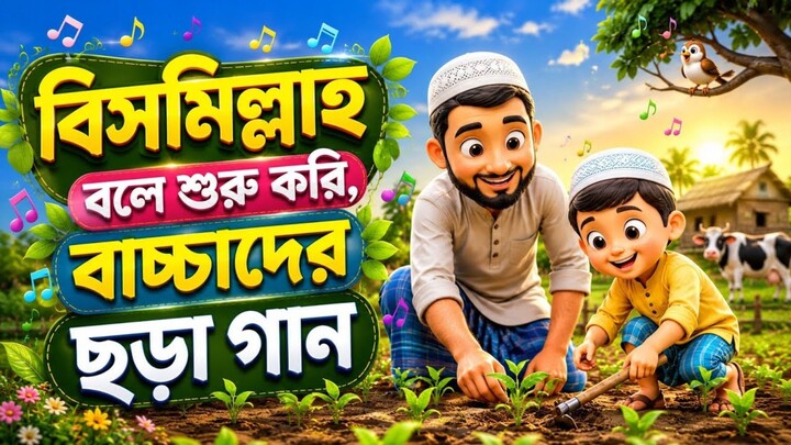 বিসমিল্লাহ বলে শুরু করি 🌸 | ভালো হওয়ার গান | শিশুদের ইসলামিক গান | Bangla Islamic Song for Kids