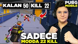 MODUN EN İYİ MAÇI! ATLADIĞIM YERDE 22 KİLL ALDIM!! - PUBG MOBİLE