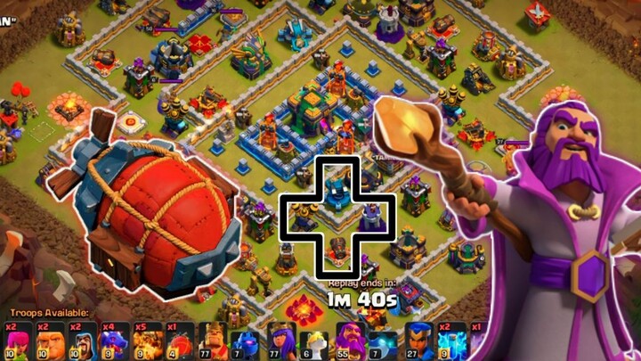 Th14 Attack Strategy The Best Combination For Warden Easy 3 Star (Clash of Clans)