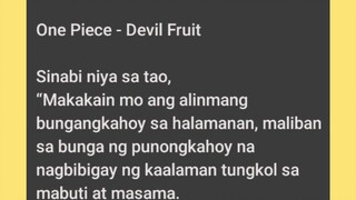 Bible x Anime | Devil Fruit - Bungangkahoy | Fruit