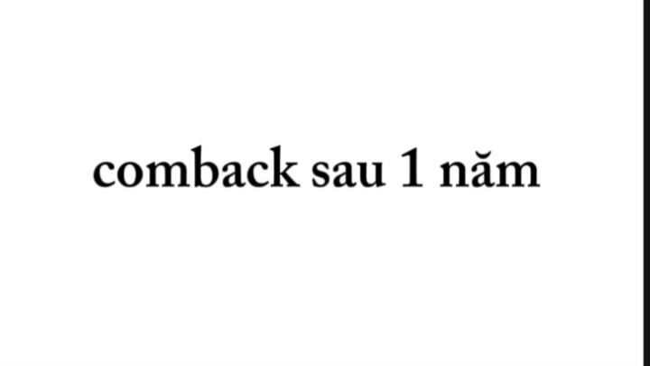 comback.