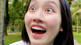 公园里遇到嫩嫩的！那我走？