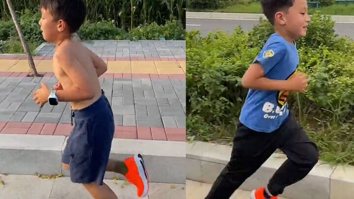 Dad and son run together for a year—his body’s transformation is obvious: so handsome and full of co