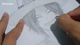 Portugas D. ace | Proses Menggambar Sketsa