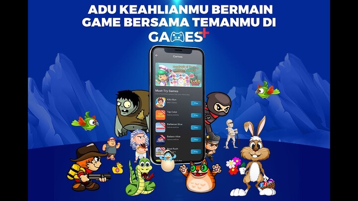 Adu Keahlianmu Bermain Game Bersama Temanmu di Games+