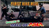 FIRST BIKE RIDE from NOVALICHES to MOA!