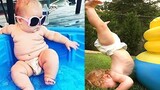 พยายามอย่าหัวเราะ ทารกที่สนุกที่สุดไปว่ายน้ำล้มเหลว 2 วิดิโอตลก