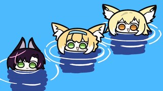 铃兰一家戏水
