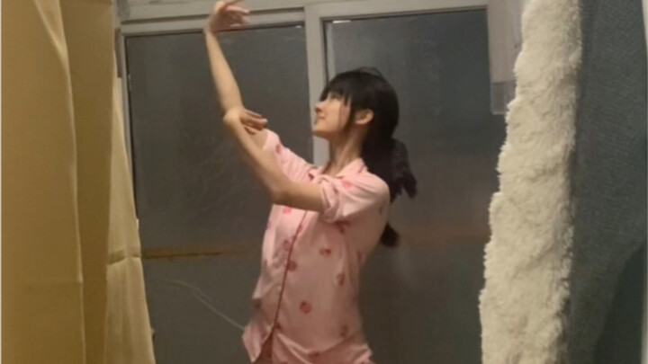 Dancing classical dance in the dorm—so elegant... way too elegant!