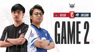 GEEK SLATE vs EVOS LEGENDS | Playoffs DAY 1 - MATCH 1 GAME 2 #MPLIDS11