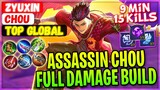 Assassin Chou Full Damage Build [ Top Global Chou ] Zyuxin - Mobile Legends Gameplay And Build.