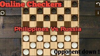 Checkers/Dama - PH Vs Russia (Online Game)