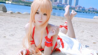 【 Yunjun Baiyan 】คอสเพลย์ชุดว่ายน้ำ Asuna! สาวทะเล!