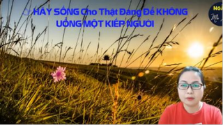 HÃY SỐNG Cho Thật Đáng Để KHÔNG UỔNG MỘT KIẾP NGƯỜI _ Ngẫm Mà Xem