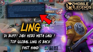 LING IS BACK ! PATCH TERBARU LING DI BUFF LAGI ! APAKAH JADI HERO OP ? - Mobile Legends