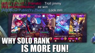 WHY SOLO RANK IS MORE FUN