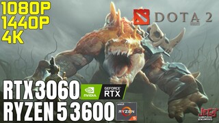 Dota 2 | Ryzen 5 3600 + RTX 3060 | 1080p, 1440p, 4K benchmarks!