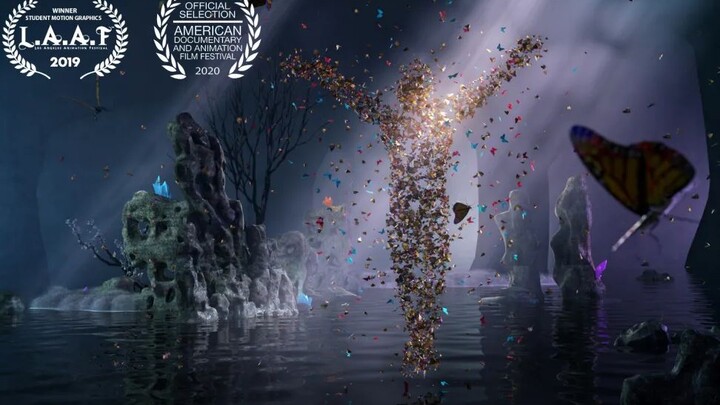 Kupu-kupu manusia dan hantu yang hilang, menceritakan mimpi tentang reruntuhan yang indah [Trailer f