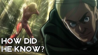 How Did Erwin Know About The Female Titan? - Attack on Titan Discussion