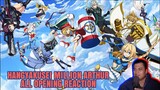 FIRST TIME Reaction Hangyakusei Million Arthur All Opening || Bongol Pika #anime #reaction