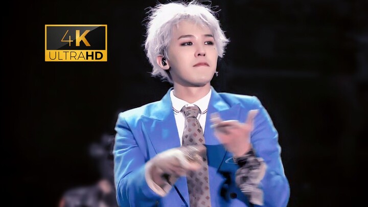 [GD] Divine Performance in White Hair and Blue Suit: A Triple Medley of "Crooked," "Crayon," and "Fa
