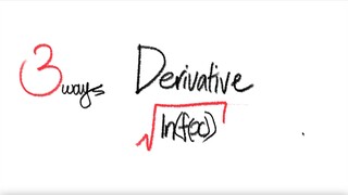 sq root log derivative √ ln(f(x))