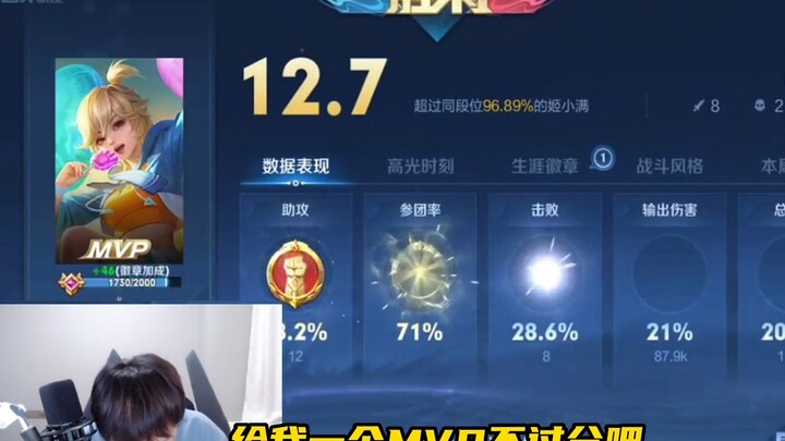 Isn’t it fair to give me the MVP for this game?