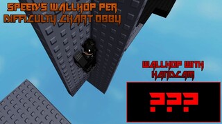 Wallhopping with Handcam | Speed's Wallhop Per Difficulty Chart Obby (ROBLOX Obby)