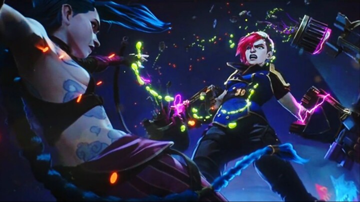 BRUTAL!!! HUBUNGAN TERLARANG😱JINX VS VI⚔️AMV ARCANE