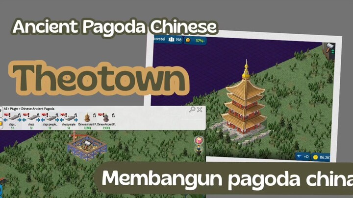 Theotown - membangun ancient pagoda Chinese