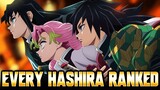 EVERY Hashira Ranked From Weakest To Strongest In Demon Slayer! #demonslayer