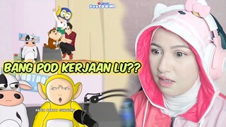 Uta Hijab Reaction Animasi Podtoon