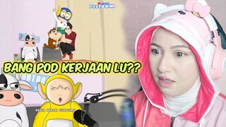 Uta Hijab Reaction Animasi Podtoon