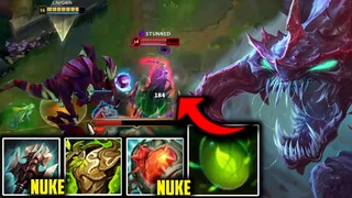 CHO'GATH 8.8k HP IN 30 MINUTES ONE SHOTS EVERYTHING🔥 (FULL HP TRUE DAMAGE) Cho'Gath  Season 13